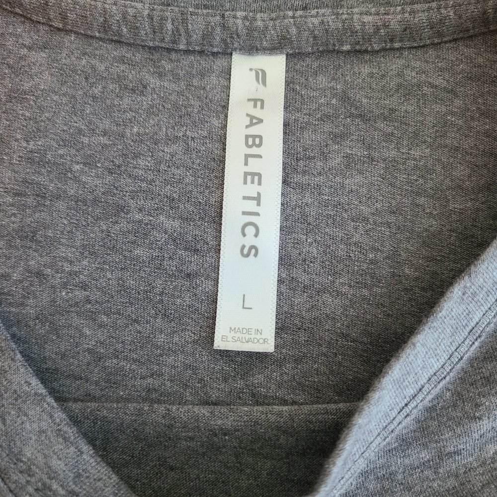Fabletics Stripped Cropped Tee - image 8